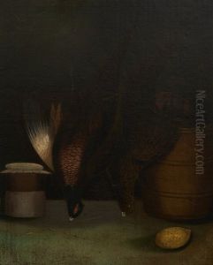 Still Life With Pheasants And Lemon by William Buelow Gould