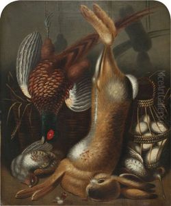 Still Life With Hare And A Basket Of Eggs by William Buelow Gould