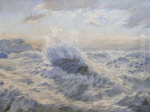 Brandung Bei Biarritz