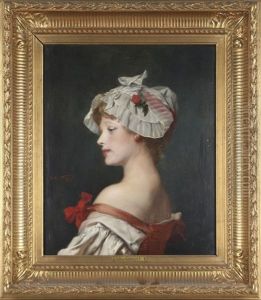 Jeune Fille De Trois-quart Au Bonnet De Linon Jeune Fille De Trois-quart Au Bonnet De Linon