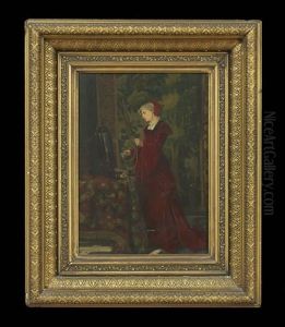 Woman With A Jewelry Box by Leon Lucien Goupil