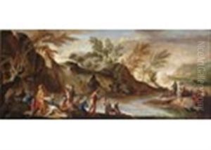 Baptism Of Christ by Joseph Goupy
