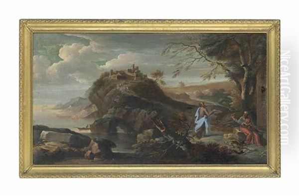 A Coastal Landscape With Hippocrates And Democritus - view 1
