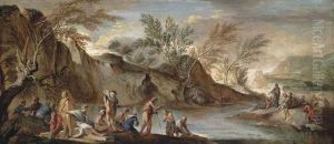 The Baptism Of Christ by Joseph Goupy