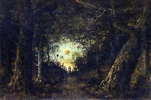 Femme Dans La Foret - view 1