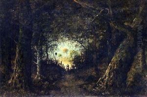 Femme Dans La Foret by Raphael Gourdon