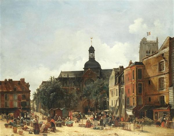 The Market Place, Dieppe - view 1