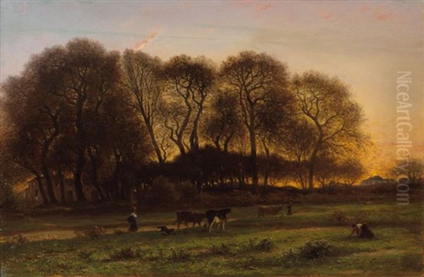 Evening In Barbizon - view 1