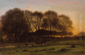 Evening In Barbizon Evening In Barbizon