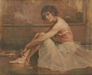 Danseuse Au Repos by Jean Leon Henri Gouweloos