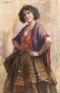 Belle Espagnole by Jean Leon Henri Gouweloos