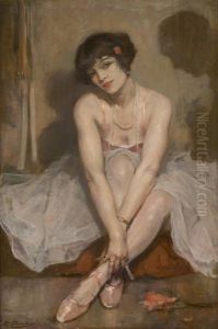 La Danseuse Au Collier De Perles by Jean Leon Henri Gouweloos