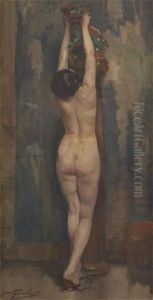 Jeune Femme Nue Au Chien De Fo
