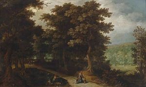 A Wooded Landscape With Latona Turning The Peasants Into Frogs