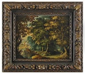Pastorala Landskap (pair) by Abraham Govaerts