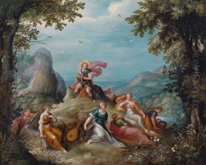 Apollo Und Die Musen Am Berg Parnas, Der Pegasus In Den Luften (collab. W/ Frans Francken The Younger)