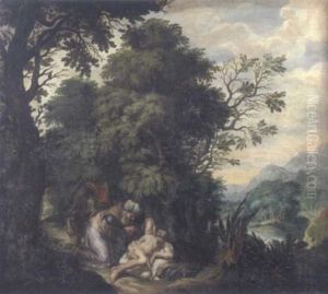 Paysage De Foret Avec Le Bon Samaritain Paysage De Foret Avec Le Bon Samaritain