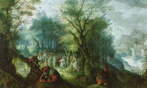 Johannespredigt by Abraham Govaerts