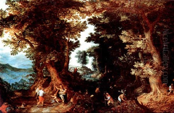 A Wooded Landscape With Latona And The Frogs - view 1