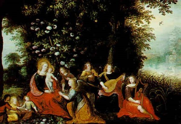 The Virgin And Child With Angels - view 1