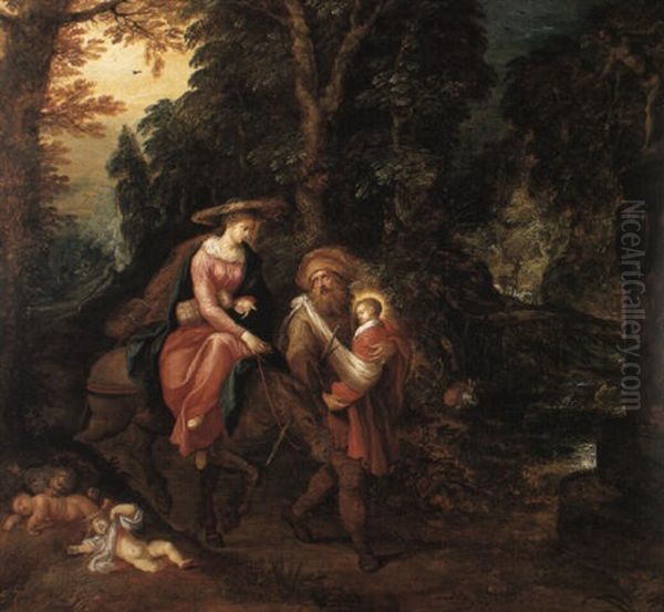 The Flight Into Egypt With The Miracle Of The Statue - view 1