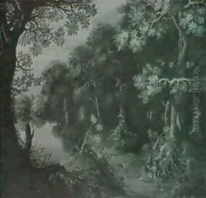 Wooded Landscape With Cephalus And Procris by Abraham Govaerts