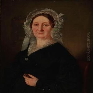 Portrait Of Miss Tychsen by Emil Baerentzen