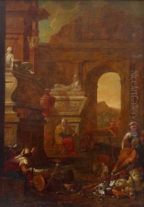 Allegori Over Konsterna; Maleri, Skulptur, Musik Och Krigskonsten by Hendrik Govaerts
