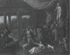 Rauferei Im Karneval by Hendrik Govaerts