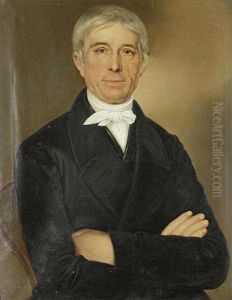 A Portrait Of A Man (josef Pribik, Teacher In Mnisek)