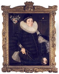 Portrait Of Richard Goodrich by George Gower