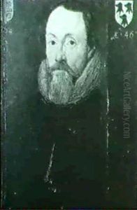 Portrait Of A Gentleman, Bust Length, Wearing A Black Coat And White Ruff Collar Portrait Of A Gentleman, Bust Length, Wearing A Black Coat And White Ruff Collar