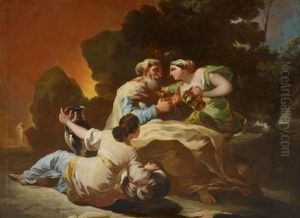 Lot Und Seine Tochter by Francisco Goya Fuendetodos