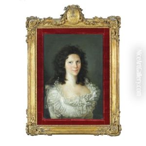 Portrait De Jeune Femme, En Buste, Portant Une Robe De Mousseline by Francisco Goya Fuendetodos