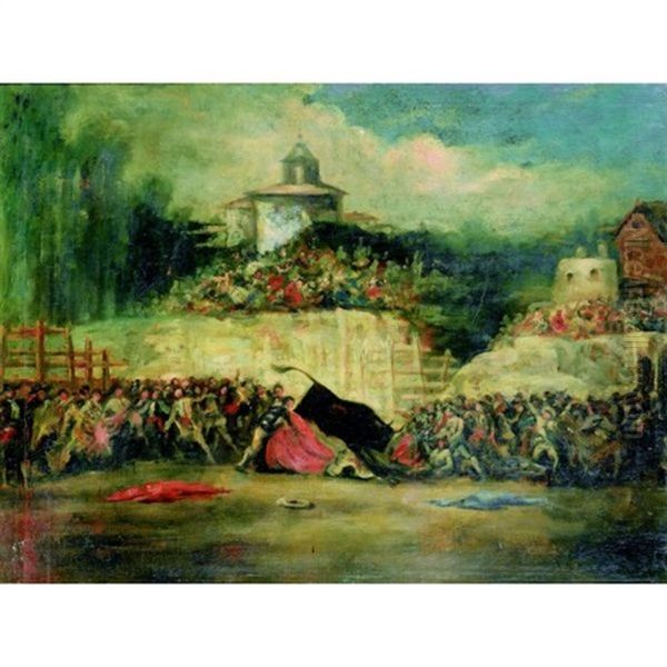 Scene De Tauromachie - view 1
