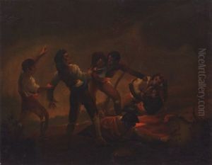 Le Duel Au Couteau by Francisco Goya Fuendetodos