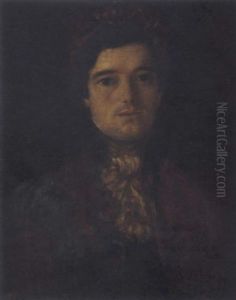 Portrait Of A Man In Colorful Dress by Francisco Goya Fuendetodos
