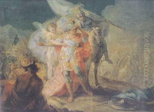 Hannibal The Conquerer, Viewing Italy From The Alps For The First Time by Francisco Goya Fuendetodos