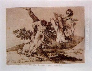 Grande Hazana Con Muertos by Francisco Goya Fuendetodos