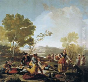 Spanish Landscape With Figures