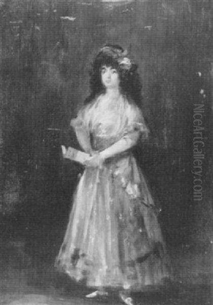 Portrait Of Maria Del Rosario Ferandez, Called La Tirans, Full Length - view 1