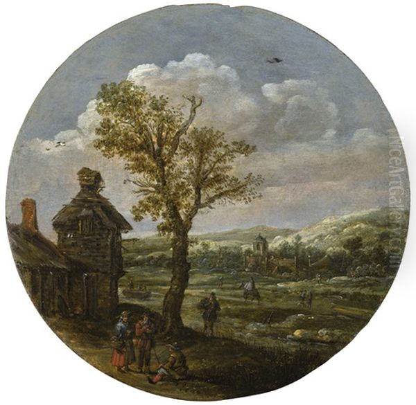 Summer Landscape With An Old Tree - view 1
