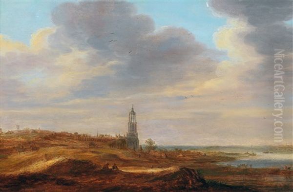 On The Beach Near Rhenen - view 1
