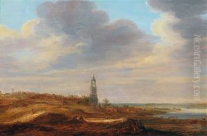 On The Beach Near Rhenen by Jan Josefsz. van Goyen