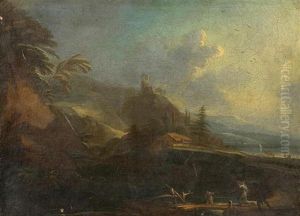 Landschaft Mit Wanderern (+ Landschaft Mit Baumfallern, 2 Works)