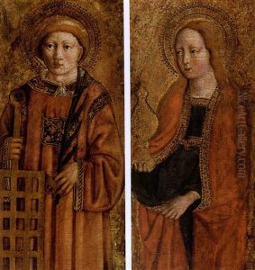 Der Heilige Laurenz (+ Die Heilige Maria Magdalena; Pair) by Benozzo (Alessio de Lese di Sandro) Gozzoli