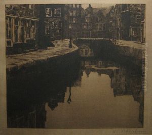 Stadsgezicht. by Albert Baertsoen