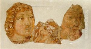 Three Heads by Benozzo (Alessio de Lese di Sandro) Gozzoli