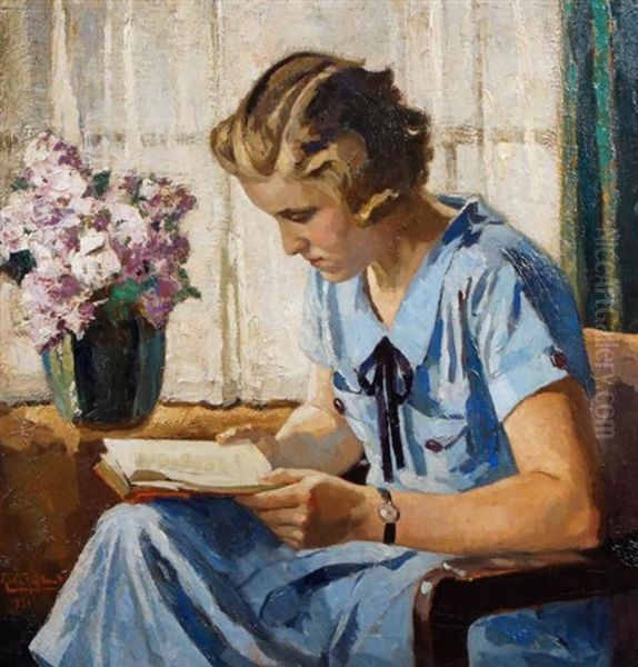 Reading Lady - view 1
