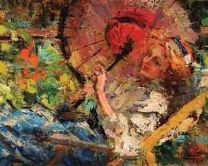 Jeune Femme A L'ombrelle Chinoise by Robert Archibalt Graafland